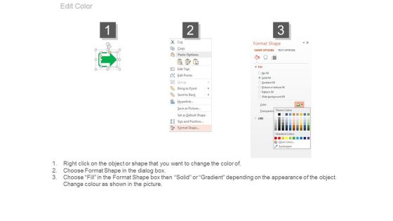 Six Arrow Steps For An Agenda Powerpoint Slides