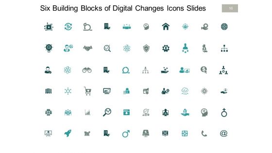 Six Building Blocks Of Digital Change Ppt PowerPoint Presentation Complete Deck With Slides