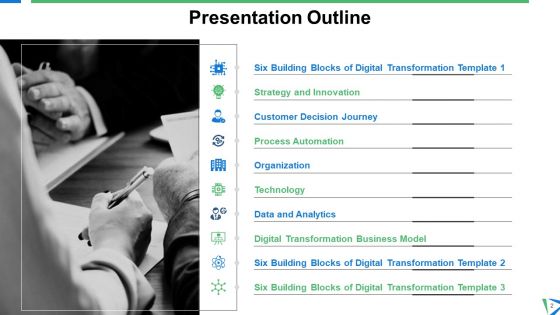 Six Building Blocks Of Digital Transformation Ppt PowerPoint Presentation Complete Deck With Slides