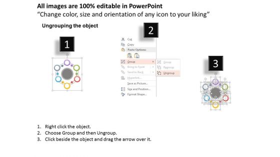 Six Circular Options Infographic Diagram Powerpoint Template