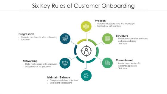Six Key Rules Of Customer Onboarding Ppt Infographics Example Introduction PDF