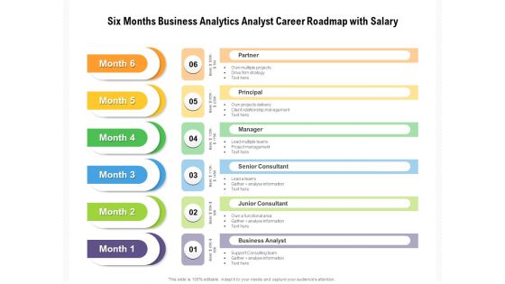 Six Months Business Analytics Analyst Career Roadmap With Salary Structure