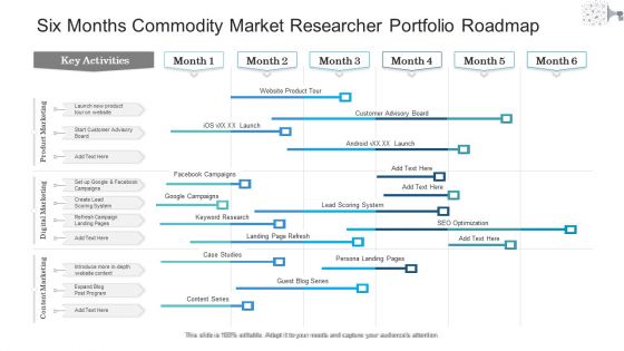 Six Months Commodity Market Researcher Portfolio Roadmap Introduction Six Months Commodity Market Researcher Portfolio Roadmap Introduction