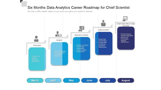 Six Months Data Analytics Career Roadmap For Chief Scientist Portrait