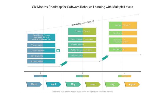 Six Months Roadmap For Software Robotics Learning With Multiple Levels Summary Six Months Roadmap For Software Robotics Learning With Multiple Levels Summary