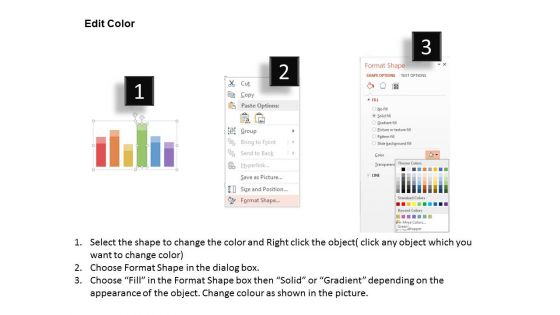 Six Options Bars For Financial Ratio Analysis Powerpoint Template