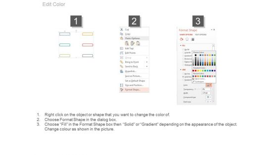 Six Options For Business Agenda Powerpoint Slides
