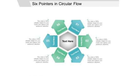 Six Pointers In Circular Flow Ppt Powerpoint Presentation Icon Examples Six Pointers In Circular Flow Ppt Powerpoint Presentation Icon Examples