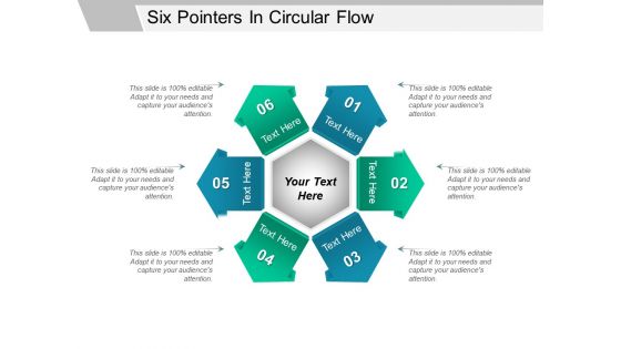 Six Pointers In Circular Flow Ppt PowerPoint Presentation Summary Shapes Six Pointers In Circular Flow Ppt PowerPoint Presentation Summary Shapes