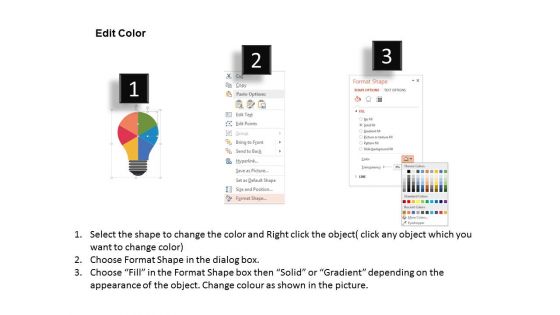 Six Stage Bulb Infographic Diagram Powerpoint Templates