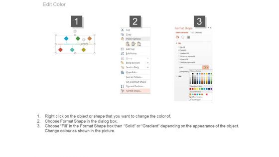 Six Staged Linear Timeline For Business Success Milestones Powerpoint Slides