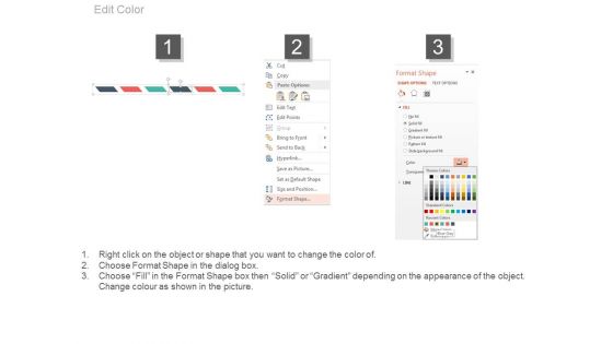 Six Staged Linear Timeline For Year Based Growth Powerpoint Slides