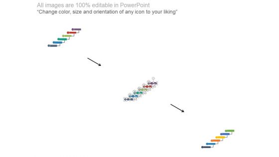 Six Staged Sequential Timeline With Years Powerpoint Slides