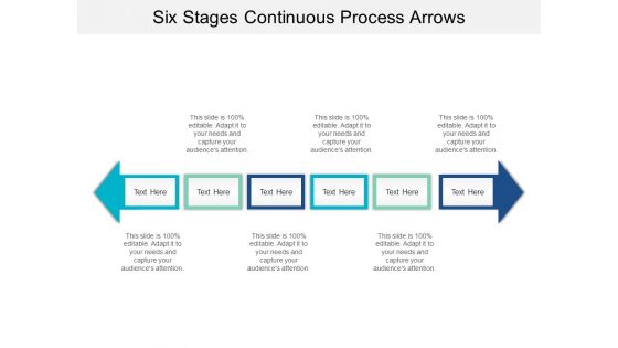 Six Stages Continuous Process Arrows Ppt PowerPoint Presentation Gallery Information
