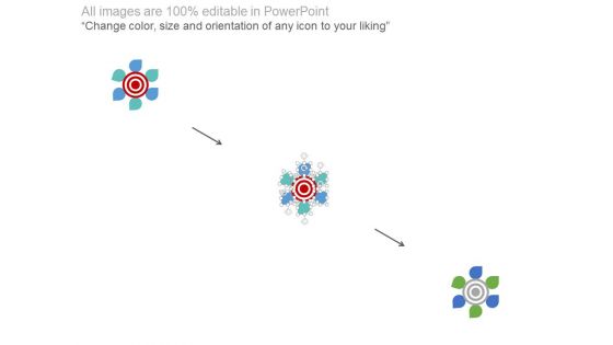 Six Steps Around Target Board Powerpoint Slides