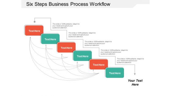 Six Steps Business Process Workflow Ppt PowerPoint Presentation Inspiration Templates
