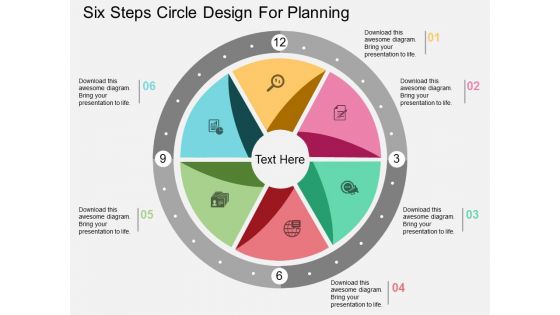 Six Steps Circle Design For Planning Powerpoint Template Six Steps Circle Design For Planning Powerpoint Template