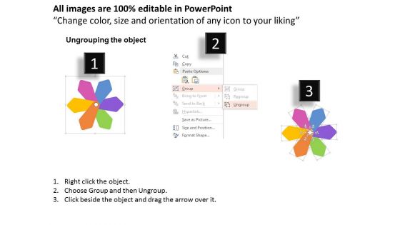 Six Steps Circular Infographic Powerpoint Templates