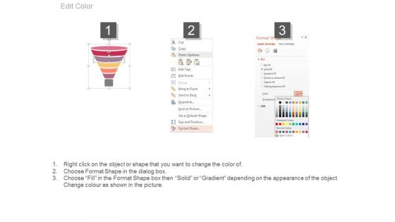 Six Steps Funnel Chart For Business Powerpoint Slides
