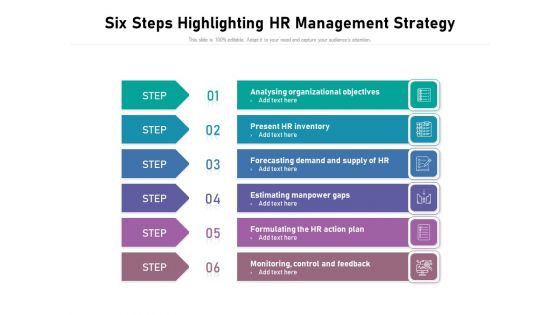 Six Steps Highlighting Hr Management Strategy Ppt PowerPoint Presentation Inspiration Structure PDF Six Steps Highlighting Hr Management Strategy Ppt PowerPoint Presentation Inspiration Structure PDF