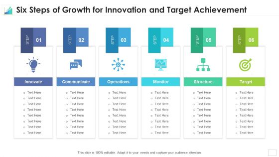 Six Steps Of Growth For Innovation And Target Achievement Sample PDF Six Steps Of Growth For Innovation And Target Achievement Sample PDF