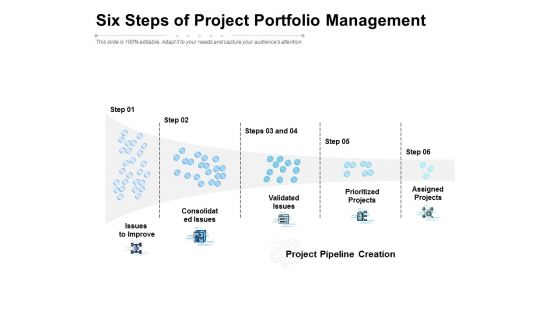 Six Steps Of Project Portfolio Management Ppt PowerPoint Presentation Outline Example