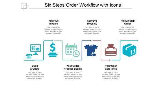 Six Steps Order Workflow With Icons Ppt Powerpoint Presentation Sample Six Steps Order Workflow With Icons Ppt Powerpoint Presentation Sample