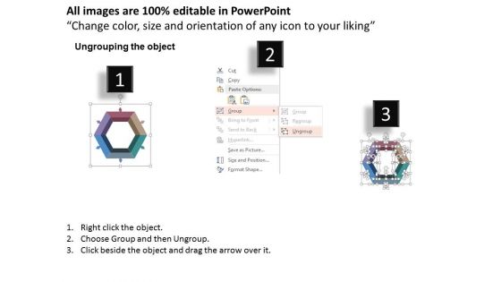 Six Steps With Arrows For Data Display Powerpoint Template