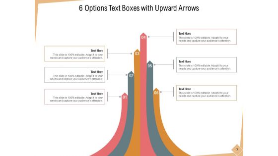 Six Text Boxes Arrows Business Ppt PowerPoint Presentation Complete Deck