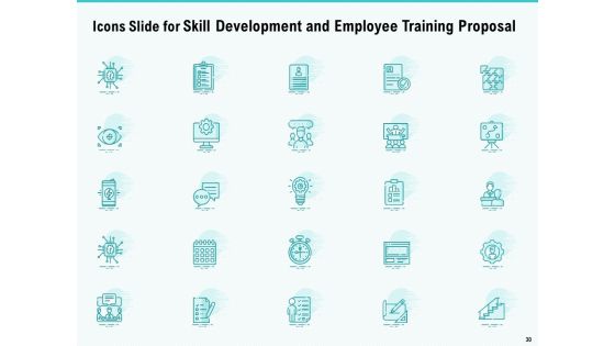Skill Development And Employee Training Proposal Ppt PowerPoint Presentation Complete Deck With Slides