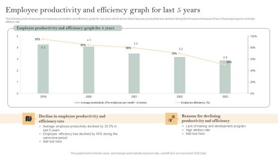 Skill Enhancement Plan Employee Productivity And Efficiency Graph For Last 5 Years Microsoft PDF Skill Enhancement Plan Employee Productivity And Efficiency Graph For Last 5 Years Microsoft PDF