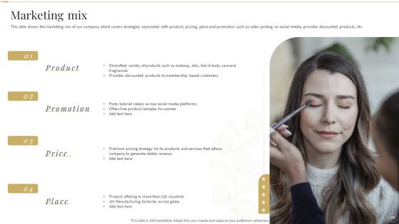 Skin Care And Beautifying Products Company Profile Ppt PowerPoint Presentation Complete Deck With Slides