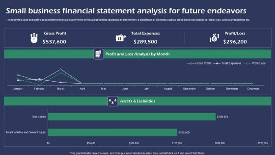 Small Business Financial Statement Analysis For Future Endeavors Mockup PDF