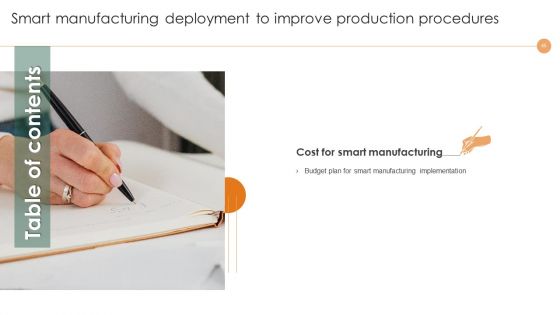 Smart Manufacturing Deployment To Improve Production Procedures Ppt PowerPoint Presentation Complete Deck With Slides