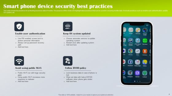 Smart Phone Security Ppt PowerPoint Presentation Complete Deck With Slides