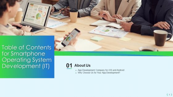 Smartphone Operating System Development IT Ppt PowerPoint Presentation Complete Deck With Slides