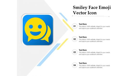 Smiley Face Emoji Vector Icon Ppt PowerPoint Presentation Gallery Graphics Tutorials PDF