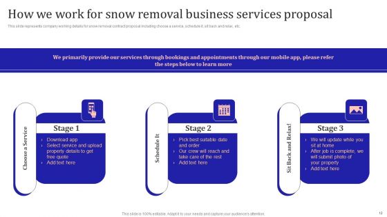 Snow Removal Business Services Proposal Ppt PowerPoint Presentation Complete Deck With Slides