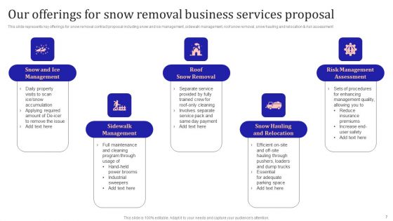Snow Removal Business Services Proposal Ppt PowerPoint Presentation Complete Deck With Slides