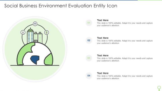 Social Business Environment Evaluation Entity Icon Brochure PDF