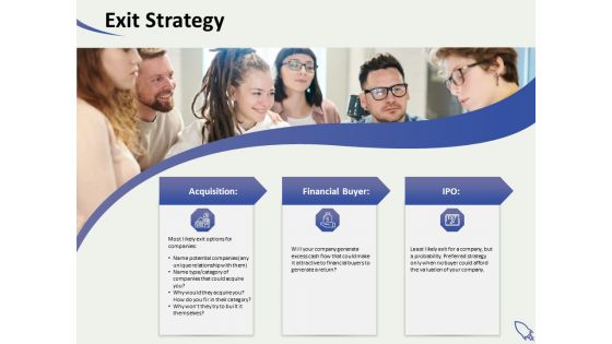 Social Enterprise Funding Exit Strategy Ppt PowerPoint Presentation Infographics Vector PDF