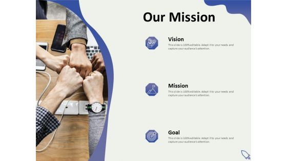 Social Enterprise Funding Our Mission Ppt PowerPoint Presentation Gallery Icon PDF