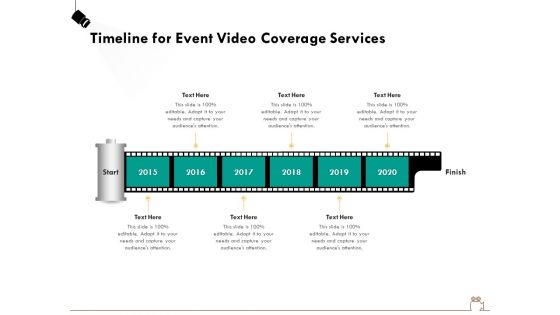 Social Gathering Movie Making Timeline For Event Video Coverage Services Ppt Summary Infographics PDF