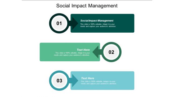 Social Impact Management Ppt PowerPoint Presentation Infographics Format Ideas Cpb