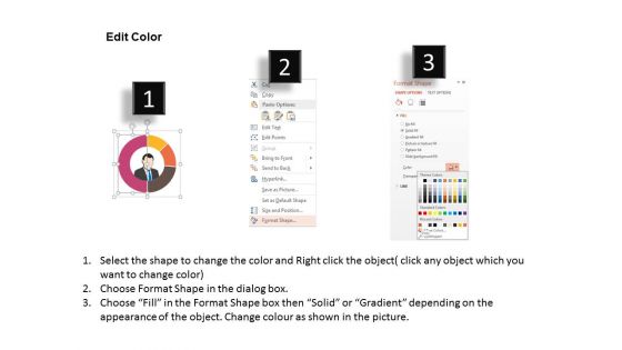 Social Media Communication Techniques Percentage Chart Powerpoint Template