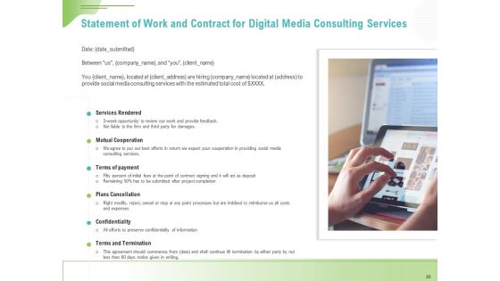 Social Media Consulting Proposal Template Ppt PowerPoint Presentation Complete Deck With Slides