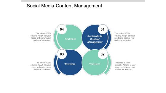Social Media Content Management Ppt Powerpoint Presentation File Portrait Cpb