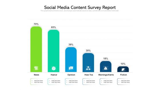 Social Media Content Survey Report Ppt PowerPoint Presentation Layouts Good PDF
