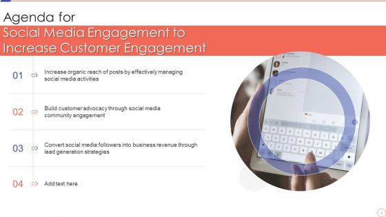 Social Media Engagement To Increase Customer Engagement Ppt PowerPoint Presentation Complete With Slides