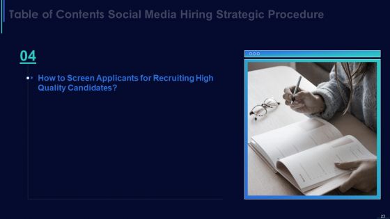 Social Media Hiring Strategic Procedure Ppt PowerPoint Presentation Complete With Slides